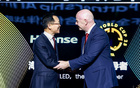 因凡蒂諾上?，F(xiàn)身，海信世俱杯贊助儀式