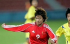 中國女足2006亞運(yùn)會韓端三球，7-0大勝泰國。